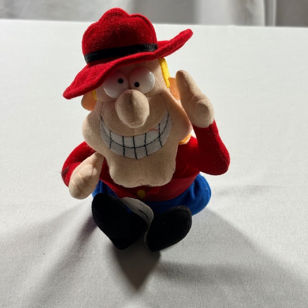 Stuffins Dudley Do-Right Plush Rocky Bullwinkle Vintage 1999 8" Toy Bean Bag